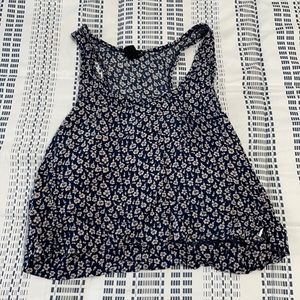 Cropped floral summer tank